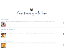 Tablet Screenshot of contapasyaloloco.com